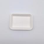 Greaseproof Compostable Square Plates , Supermarket Biodegradable Sugarcane