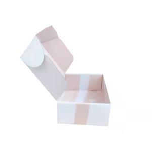 Plain Recycled cardboard Shoe Packaging Box UV Coating Embossing