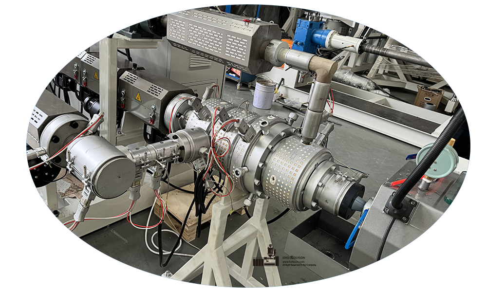 Sino-holyson HSE-60/38 20-110mm HDPE Pipe Production Line Machine / HDPE Plastic Pipe Extrusion Machine For Water Supply