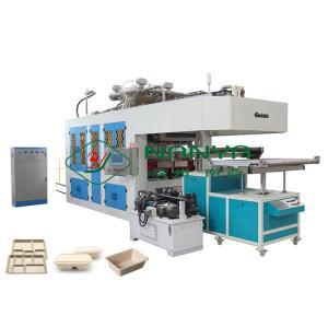 China Compostable 400kg/h Fiber Pulp Tableware Dinnerware Machinery on sale