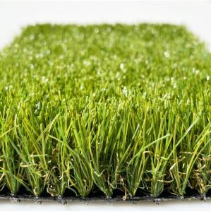 China PPE Garden Artificial Turf Curved Wire Yarn Landscape Grass factory