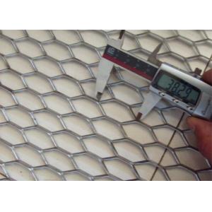 Hexagonal Expanded Metal Mesh Fence , Diamond Steel Mesh Sheet For Security