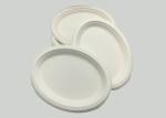 12 Inch Refrigerable Christmas Oval Sugarcane Paper Plates