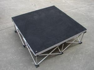 China Drum Riser Bundle 1 X 1 Stage Aluminum Alloy Modular Stage Table Black / Red Plywood factory