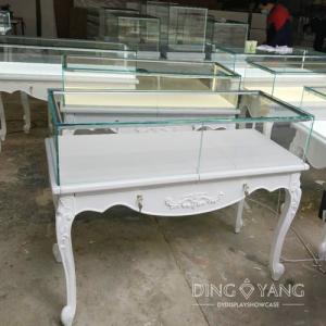 China Custom Antique Wood Jewelry Showcase Display Attractive Styles And Reliable factory