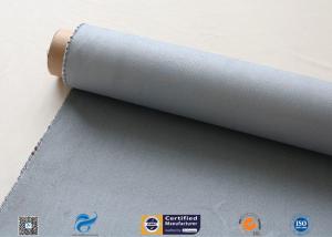 China Grey Silicone Coated Glass Fabric 1500gsm Two Side Coated Glass Fiber Cloth factory
