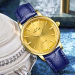 Multifunctional Leather Strap Waterproof 3ATM Quartz Watch For Men Women