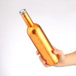 500ml 750ml 1000ml 1 liter Gold Electroplated Glass Bottle for Brandy Spirits at
