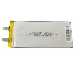 China Ultra Thin Prismatic LiFePO4 Battery Cell 3.3V 1100mAh Wth CE Certificate factory