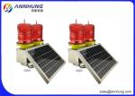 LED Red Flashing Solar Aviation Obstruction Light for Aircraft Warning