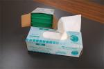 White Green Color Disposable Plastic Aprons For Adults 0.016-0.02mm Thickness