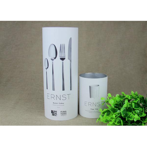 Customised Movable Plastic Lid CMYK Printing Kraft Paper Tube Packaging ,