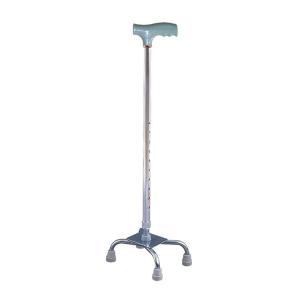 China Medical Steel Adjustable Height Four Leg Crutch For The Disabled factory