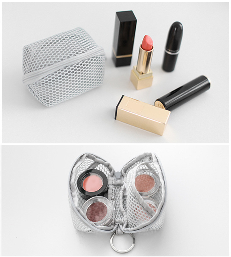 China Eco-Friendly See Through Mesh Travel Toiletry Pouch For Promotion