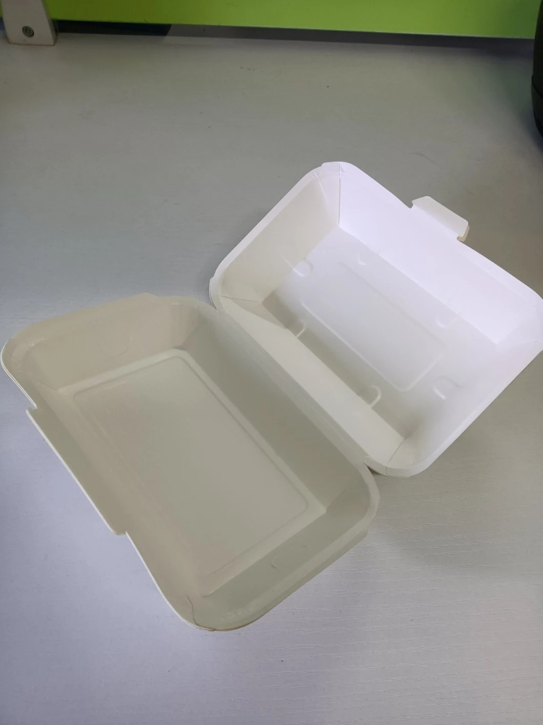 Double Layout 520mm PE Coated Kraft Paper Food Box Making Machine#PE Coated Disposable Lunch Box Making Machine 35-40 Pc