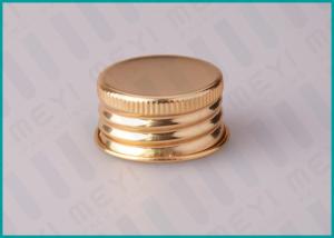 China 24mm Shiny Gold Screw Top Caps For Classical Pharmaceutical / Medicine Bottles factory