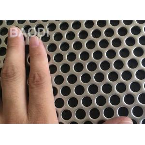 China Round Pattern Aluminum Stainless Steel 1X2M Perforated Metal Mesh on sale