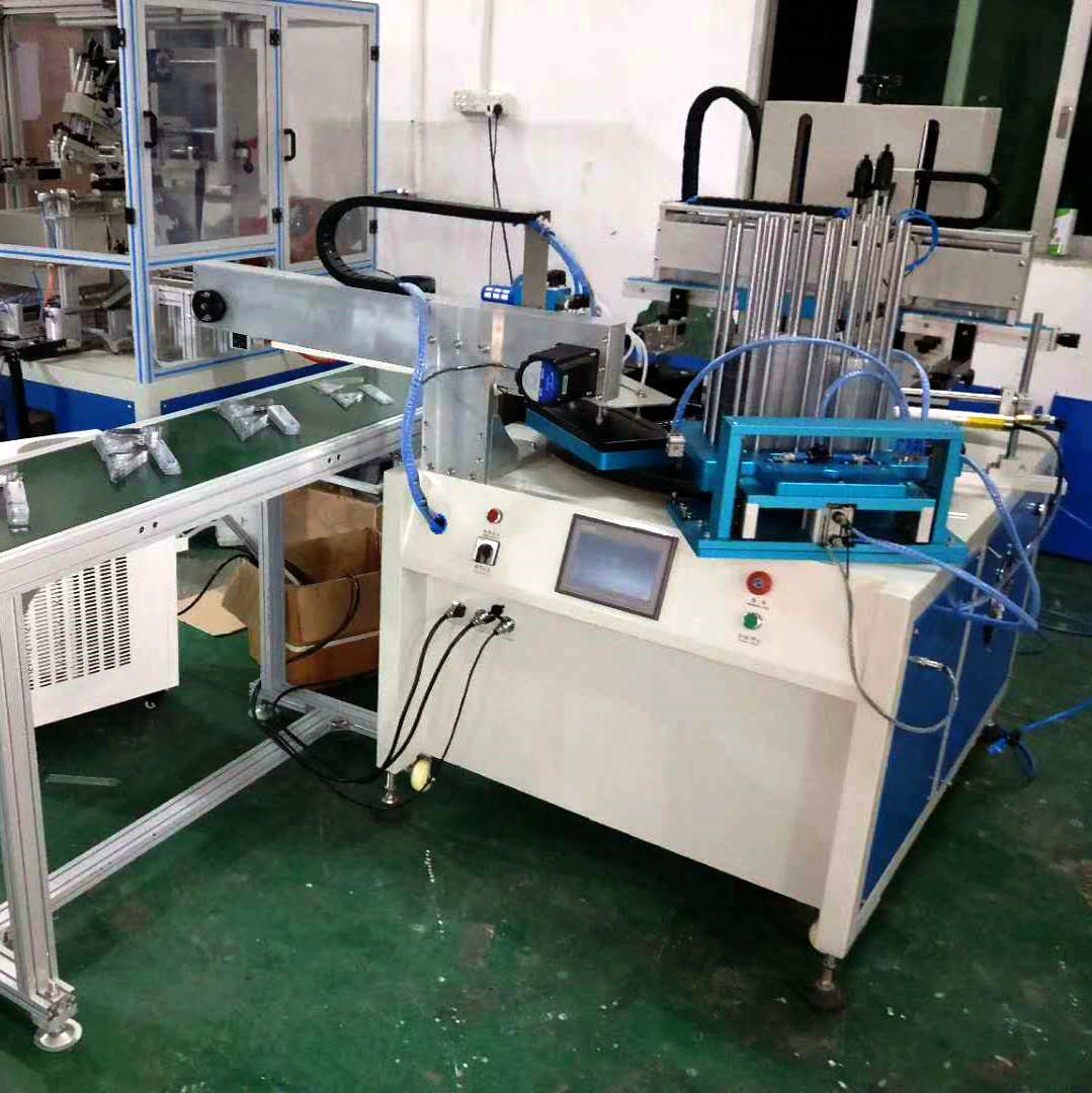 Automatic Plastic Ruler Screen Printing Machine with LED UV Curing System