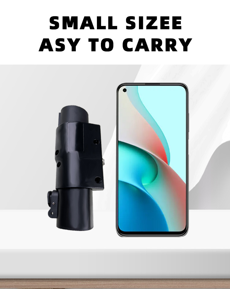 E-Mingze EV Adapter Tesla to J1772 Max 48A 250V Type1 Car EV Charger Connector and for Electric Vehicle Car Charging