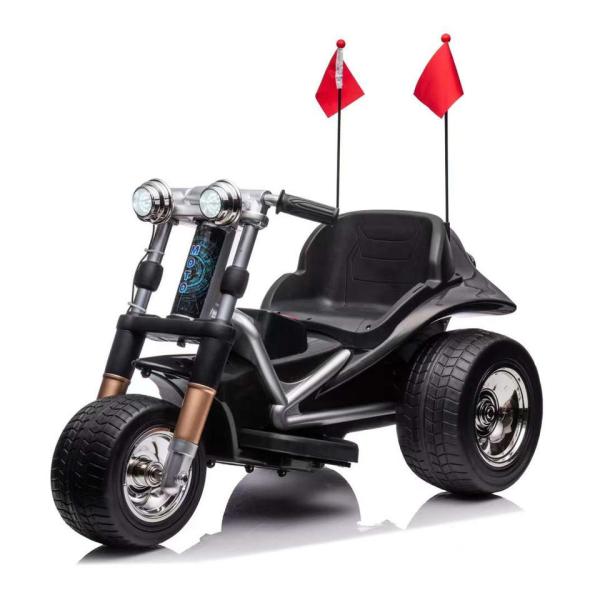 Dual-Drive 540 Motor 12V Electric 3 Wheels Off-Road Ride On Motorcycle Toy Car