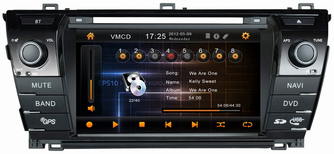 Ouchuangbo car stereos for Toyota Corolla 2014 with car gps systems OCB-7019