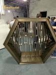 PVD Color Coating Customized Size Popular Metal Room Divider