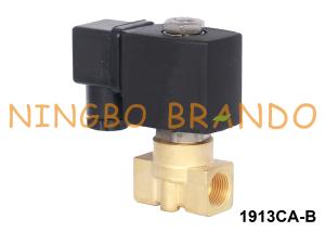 China 1/4'' 2 Port Direct Operated Brass Solenoid Valve Water Air 24V 220V factory