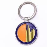 Fashion Size Custom Metal Keychains Brass / Zinc Alloy Iron Material