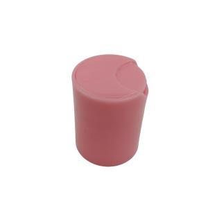 China Ribbed Closure Style Press Aluminum Top Bottle Plastic Sliver Disc Cap For Cosmetic factory