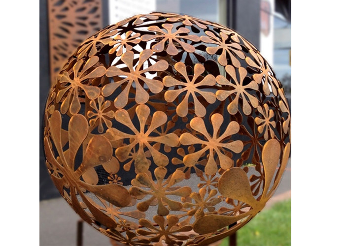 Contemporary Corten Steel Geometric Sculpture 200cm Height