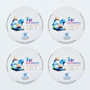 China YUCERA 3D Multilayer Color 900MPA Dental Zirconia Block factory
