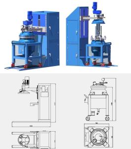 China Thin Film Degassing Vacuum Mixing And Injection Device OF APG Process factory