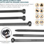 Stainless Steel Barb Cable Tie 400mm x 8, Ø9-108mm Adjustable Metal Tooth Cable
