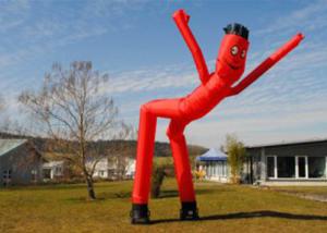China Single Leg Or Two Legs Inflatable Air Dancer , Mini Inflatable Air Tube Man For Advertising factory
