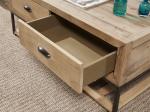 Pine Wood Trunk Living Room Table , Vintage Steamer Trunk Coffee Table With