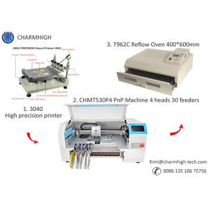 CHMT530P4 SMT Production Line With Pnp Machine Solder Paste Printer T962A Reflow