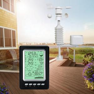 China Silver and Black Stay Updated On Outdoor Temperature Humidity With Mobile App Wireless Weather Station factory