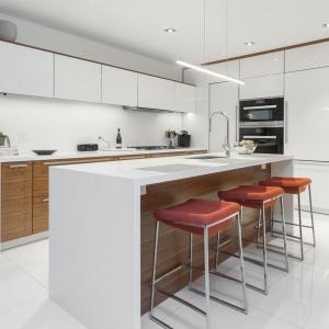 Customization Modern Dark Brown Kitchen Cabinets European Style L Shaped