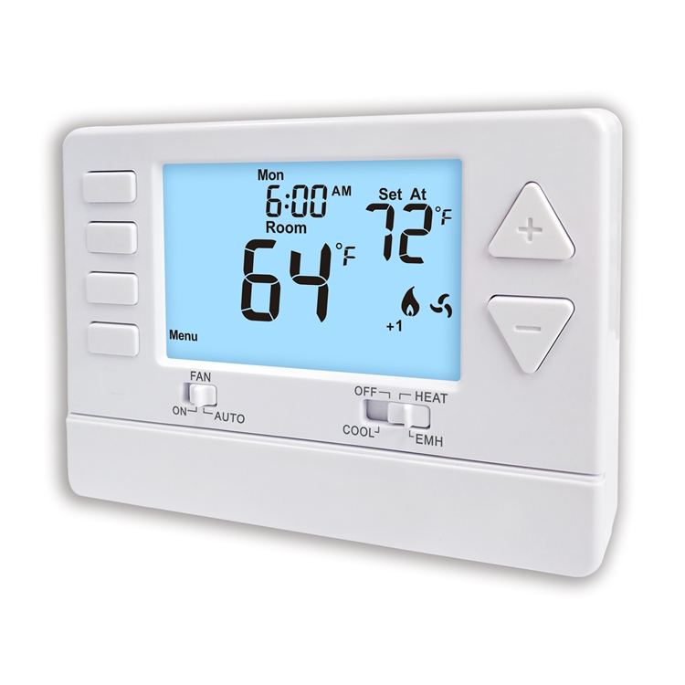 24VAC Non Programmable Heat Pump Heating Room Riseem Thermostat With NTC Sensor