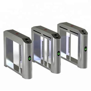 China Security Flap Entrance Automatic Turnstiles Electronic Fingerprint High Sensitivity on sale