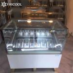 8*1/3 Pans Ice Cream Display Freezer 450L Gelato Showcase