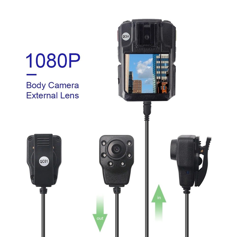 2600mAh 1080P CMOS DVR Police Worn Cameras 16G 32G 64G Memory TFT LCD