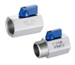 Female Thread Cast Steel Ball Valve Manual / Actuator Driving Mode Mini Size