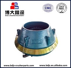 Mn18Cr2 GP300 GP300S Cone Crusher Mantle Concave Parts For Crusher Machine Type Crusher