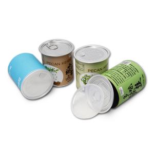 China Eco Friendly Long Shipping Mailing Paper Brown Cardboard Tube Biodegradable Poster Packaging Tubes with aluminum lid and Plastic Lids on sale