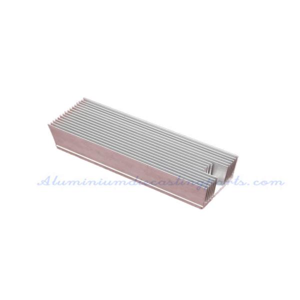 China Silver Anodize Extruded Aluminum Heatsink Bar Shape Heat Sink factory