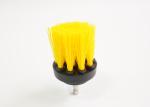 2 Inch Yellow Medium Bristle Drill Brush For Bathroom, Bathtub, Tile And