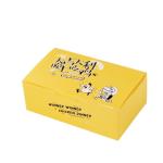 Small Cube Fried Chicken Takeaway Kraft Paper Snack Boxes With Window