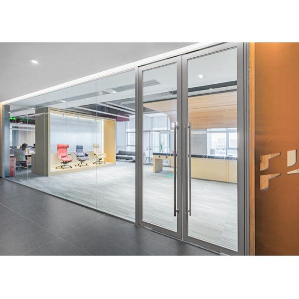 China Custom Aluminum Frame Glass Partition Walls for Offices factory