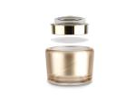 Luxury Golden Acrylic Jars For Cosmetics , 30g Cream Jars Cosmetic Packaging